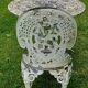 Cast aluminum garden furniture