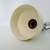 Applique murale spot orientable en métal chromé et laqué blanc. Année 70