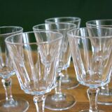 6 stemmed digestive glasses in very good condition