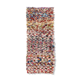 Carpet long boucherouite faded colours 85 x 210 cm