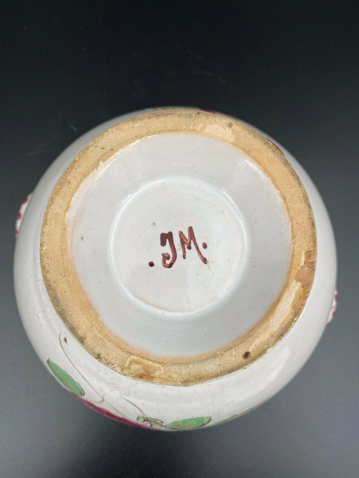 Soupiere faience of east Luneville with decor floral catches xix eme