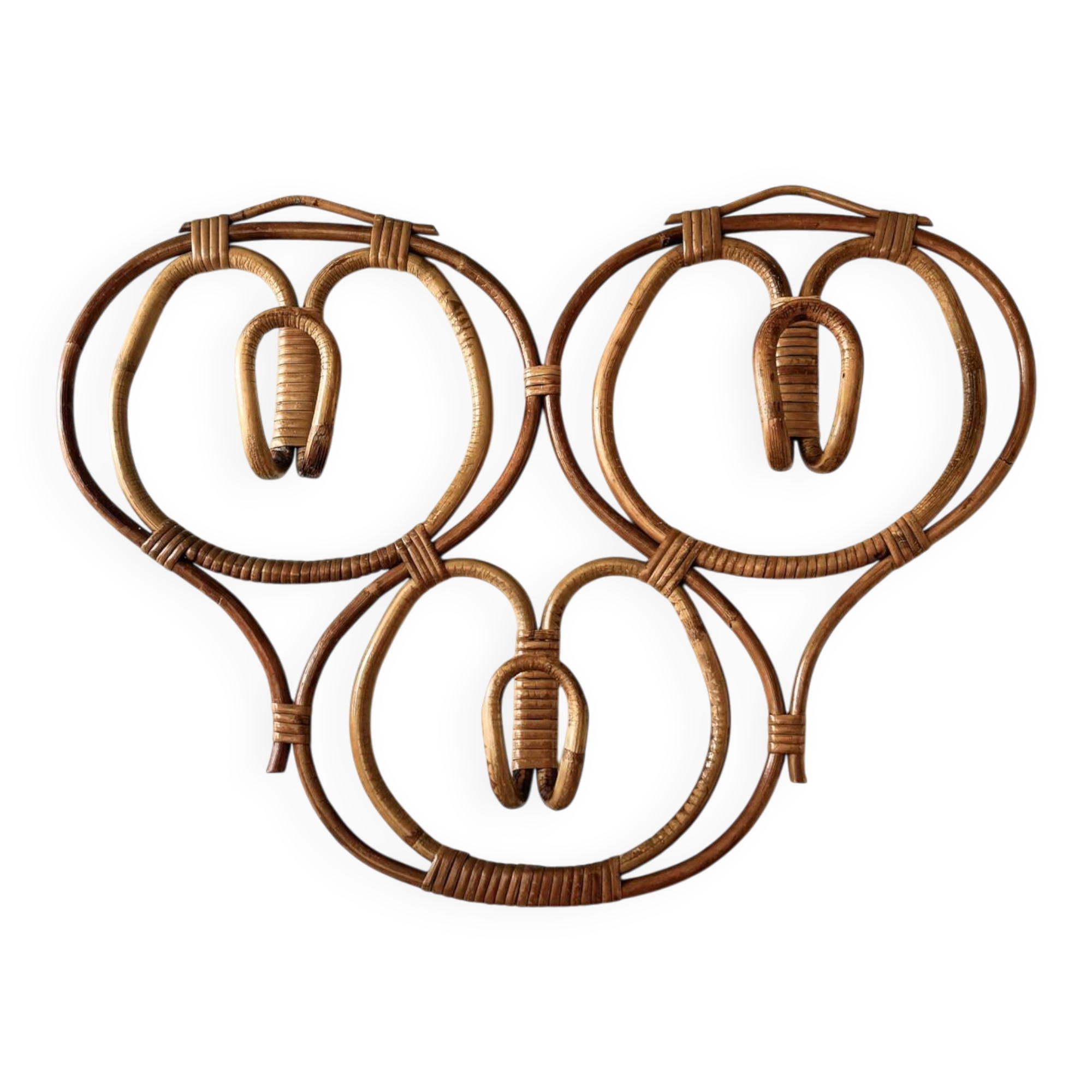 Porte manteaux en rotin Franco Albini 1960