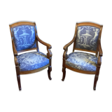 Regency-style armchair pair /Charles X