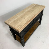 Century chopping block worktable butcher block kitchen island 20th
