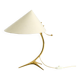 Large mid-century modern brass crow's foot table lamp by Kalmar Austria