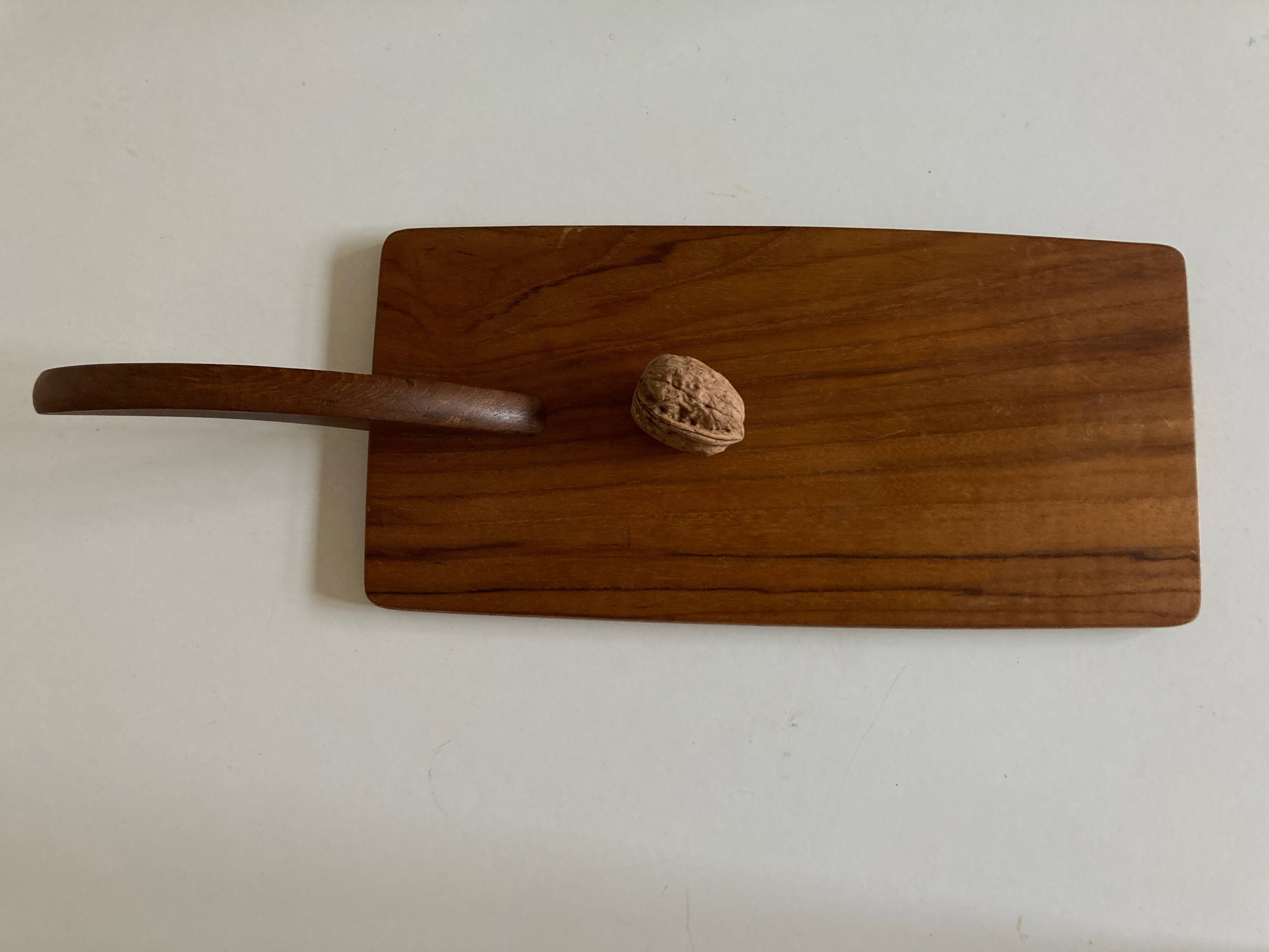 Scandinavian Danish teak surf cheese board 1960