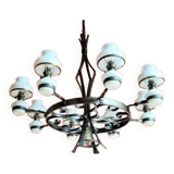 Large ironwork chandelier