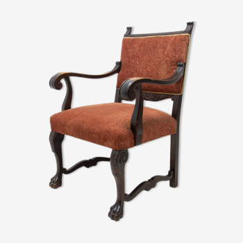 Fauteuil trône de style renaissance, 19ème siècle