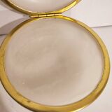 Round alabaster jewelry box