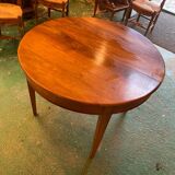 Louis XVI style oval walnut extendable table