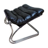 Cantilever Tubular Ottoman in Brown Leather, 1960s