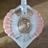 Pink swan crystal cut walther glas