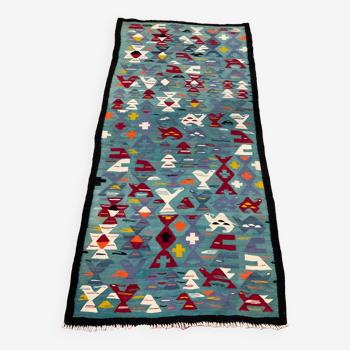 Tapis Kilim 100x200 en laine tissée