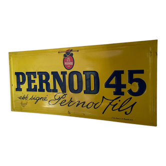 Old Pernod 45 advertisement signed Pernod Fils