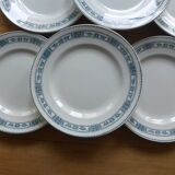 6 flat plates in iron earth Moulin des Loups model Pasteur