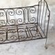 Banquette en fer forgé vintage