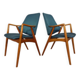 Set of Danish Beech Armchairs, 1960s