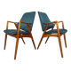Set of Danish Beech Armchairs, 1960s