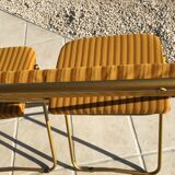 Lafuma foldable camping chair duo from the 50s/60s