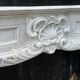 Impressive Louis XV style fireplace in Carrara marble circa 1880