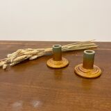Pair of ceramic candle holders
