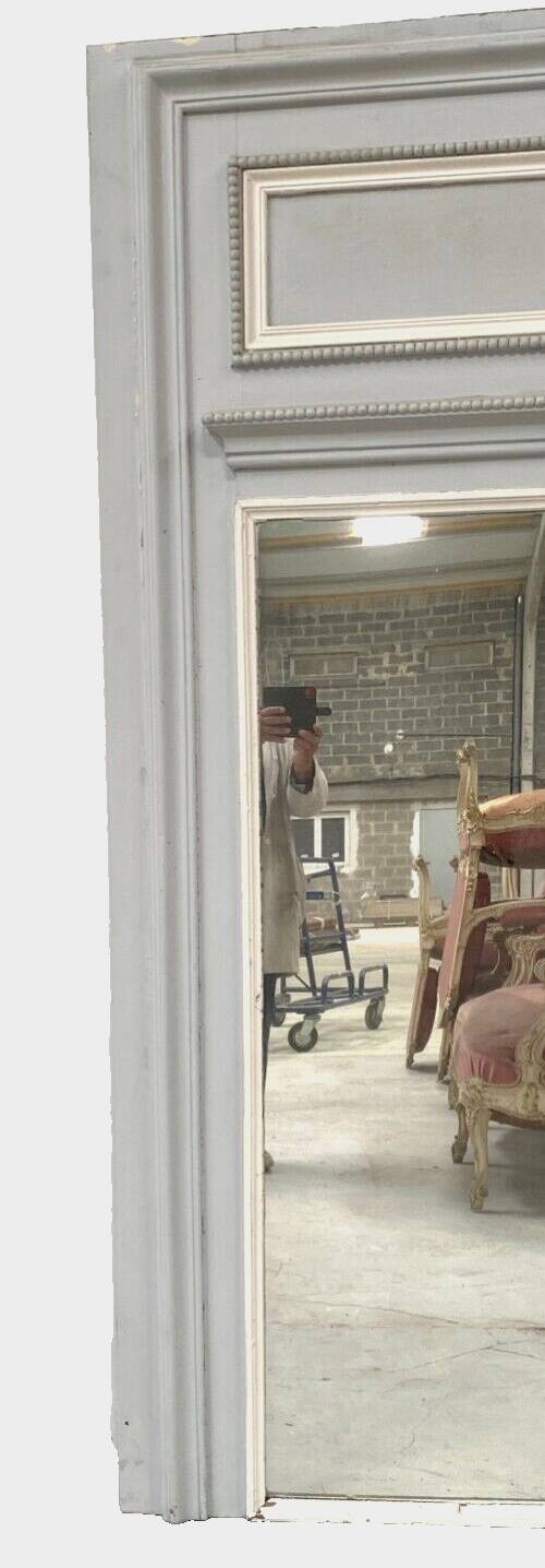 Louis XVI style trumeau in wood and patinated stucco 20th century