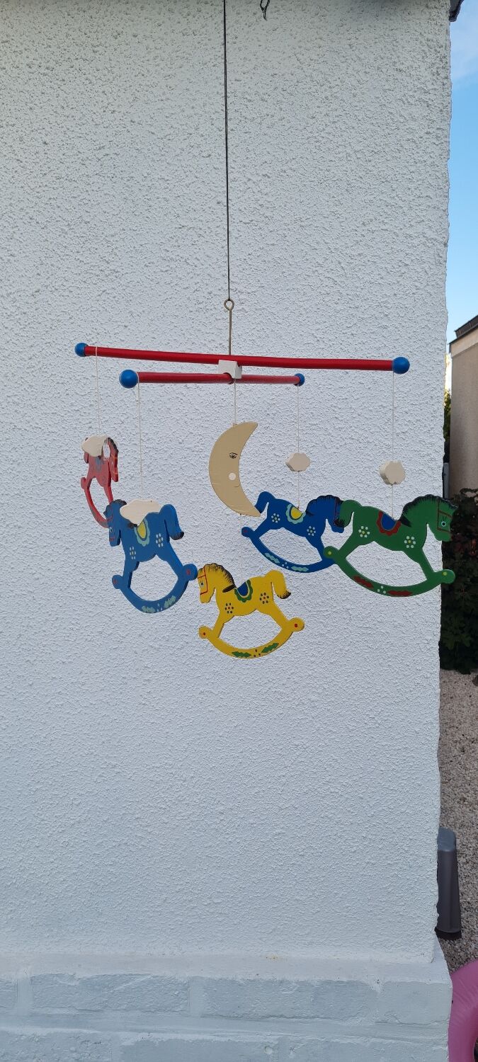 Vintage wooden mobile