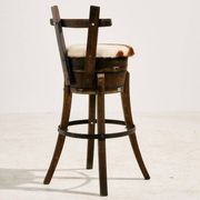 Tabouret de bar en hêtre vintage, années 1970