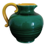 Small earthenware pitcher Elchinger Yellow and green threads
