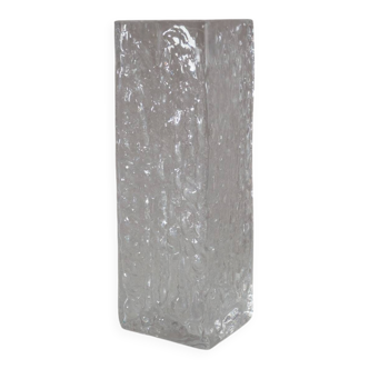 Vintage asymmetrical glass vase