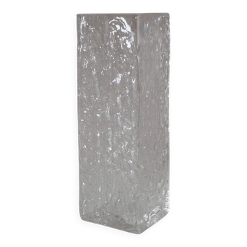 Vintage asymmetrical glass vase