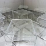 Vintage plexiglass stools 1960-70’s