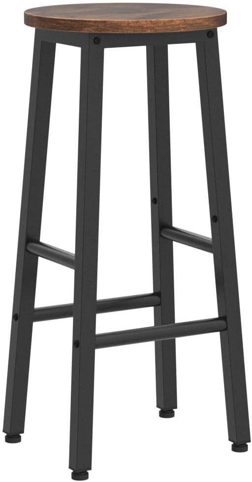 lot de 2 Tabourets de bar marron