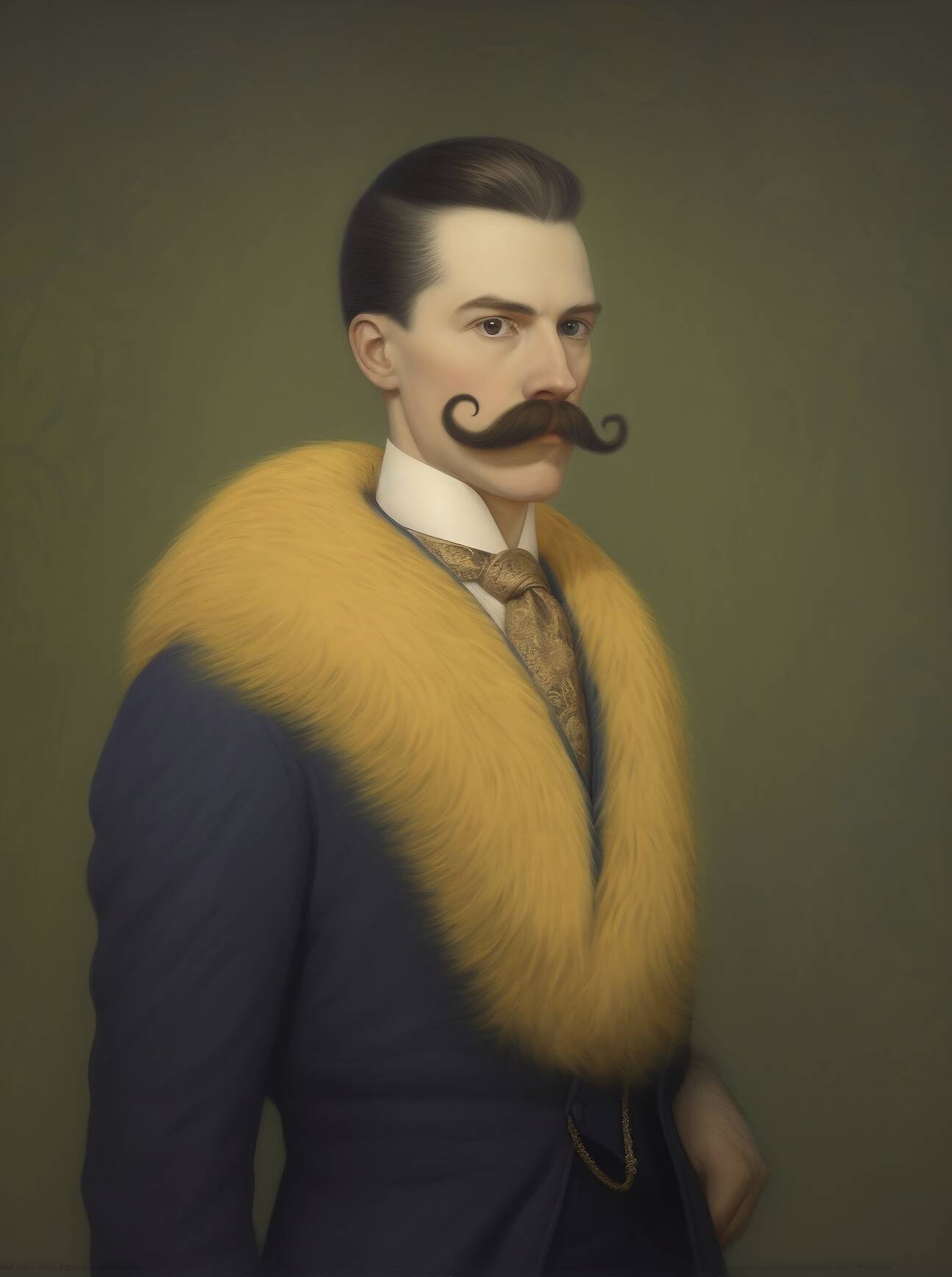 Portrait ancien - série “Les moustachu-e-s”