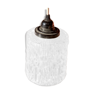 Hanging lamp moulded glass