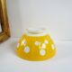Yellow Bowl with white polka dots Sarreguemines