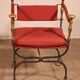 Fauteuil Curule En Fer Forgé Et Bronze