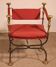 Fauteuil Curule En Fer Forgé Et Bronze
