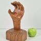 Brutalist Arts and Crafts Sculpture Wooden Hand, 1950s