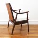 Fauteuil vintage en cannage - Restauré - Assise neuve