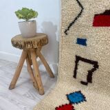 Handmade wool Berber rug 163 X 92 CM