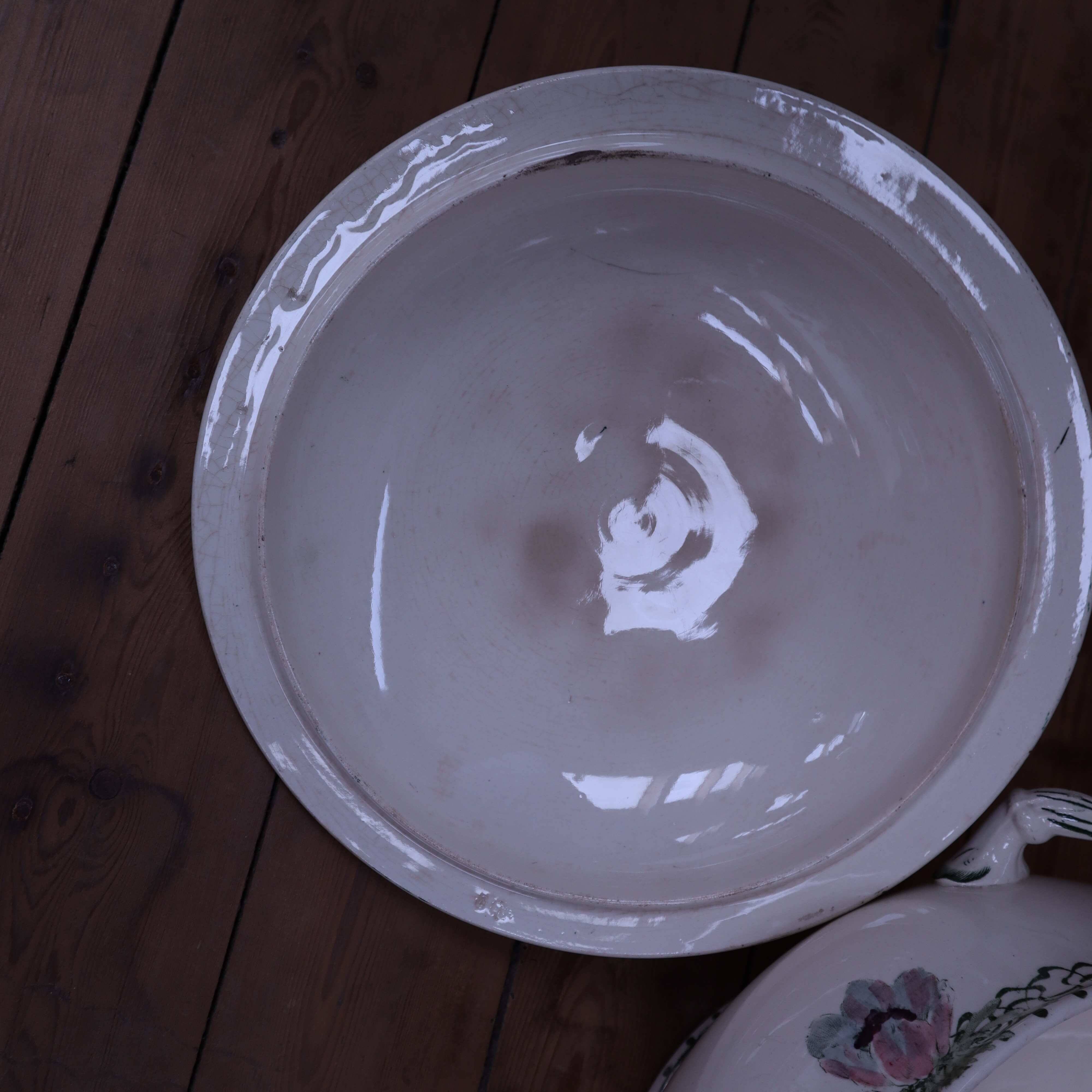 Creil and Montereau "Madrid" Iron Earth Soup Tureen