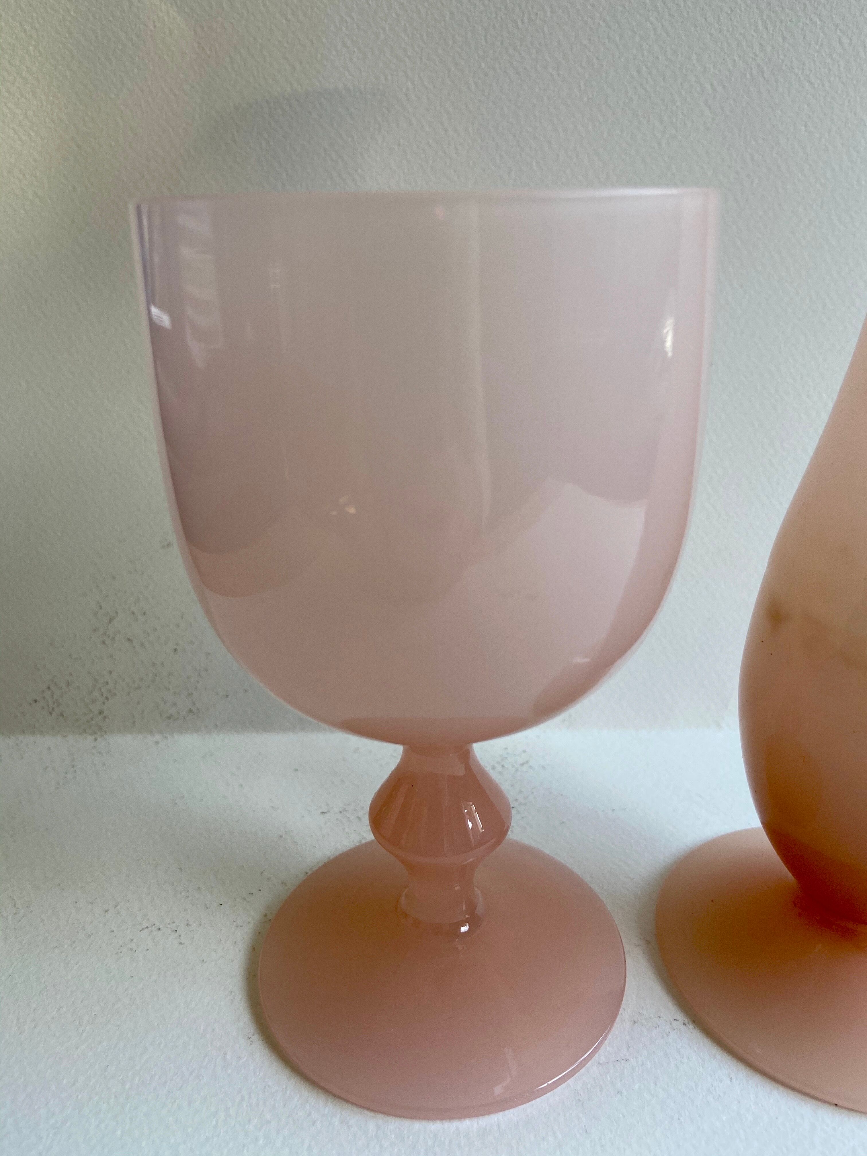 Pair of opaline vases