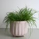 Cache-pot en céramique émaillée rose