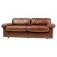Royal 2-seater canapé premium Poltrona Frau Petronio upholstered in down and chestnut leather.
