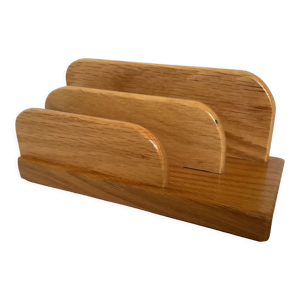 Porte courrier range courrier bois