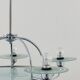 Art Deco ceiling lamp from France. 40's.