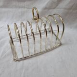 8 slice toast holder, silver, 1970