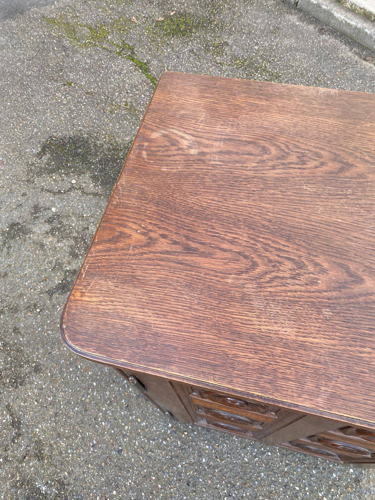 Vintage solid wood commode in Breton style