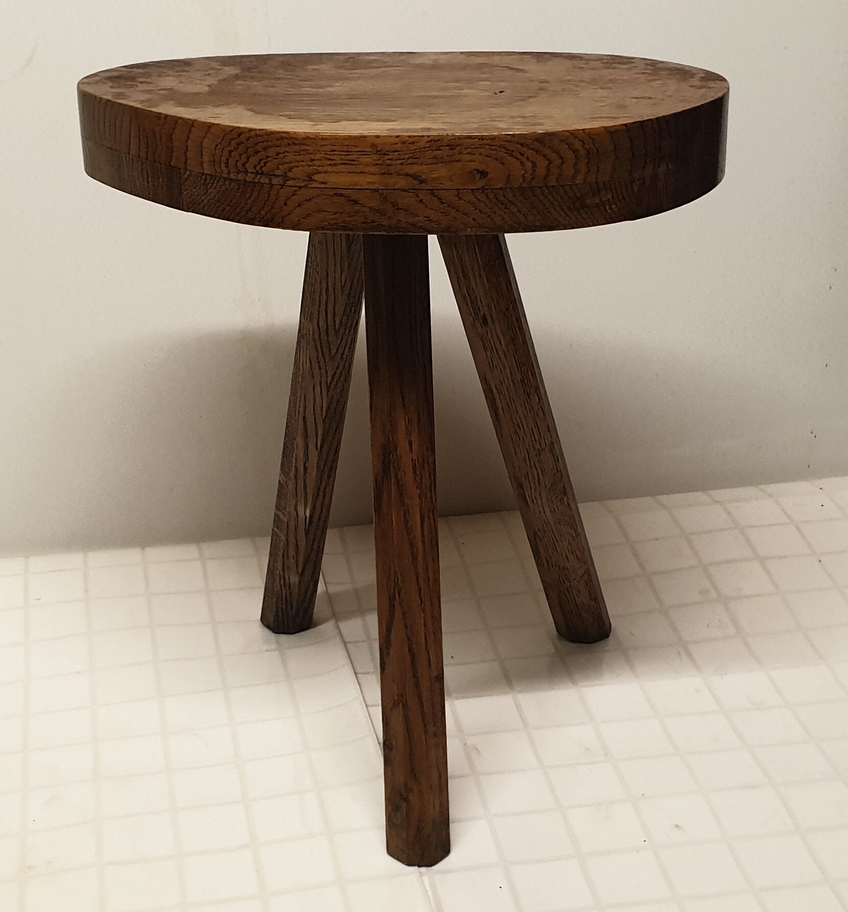Wooden tripod stool